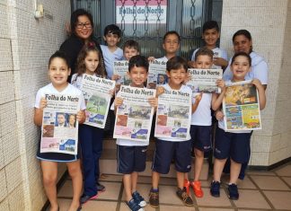 Alunos visitam jornal Folha do Norte