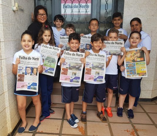 Alunos visitam jornal Folha do Norte