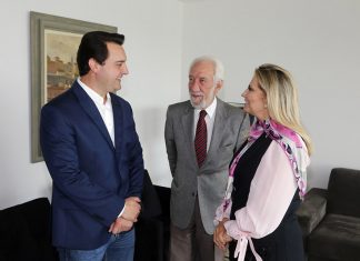Cida Borghetti recebe governador eleito Ratinho Jr no Palácio Iguaçu