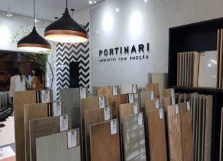 Revestpiso Acabamentos inaugura espaço Portinari