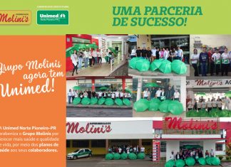 Grupo Molinis agora conta com o plano de saúde da Unimed Norte Pioneiro-PR
