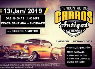 1º Encontro de Carros Antigos acontece em Andirá neste domingo, 13