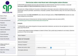 Procon adota sistema de denúncias de notas fiscais