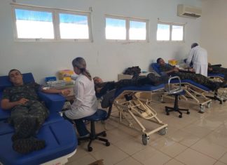 Atiradores fazem campanha e doam sangue