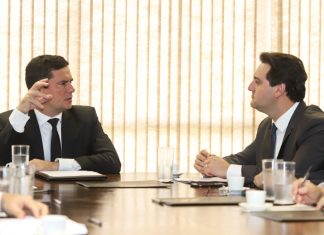 Governador e ministro Moro definem ações de segurança na fronteira