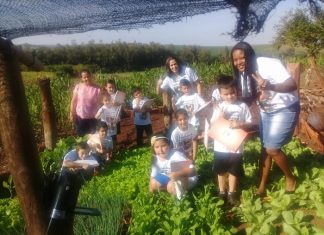 Alunos recebem incentivo para educação ambiental e alimentação saudável