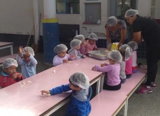 Aula de culinária divertida