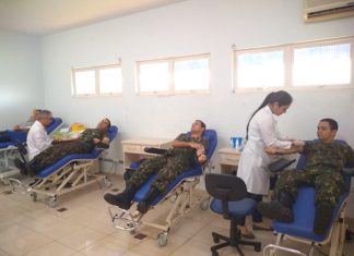 TG 05-013 doam sangue e participam de ‘arrastão’ de alimentos