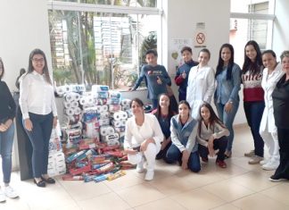 Alunos arrecadam produtos e doam à Santa Casa