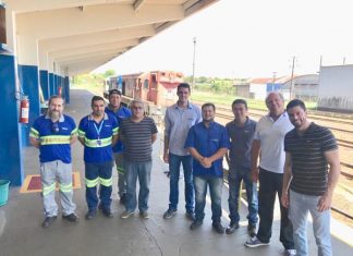 Visita técnica nas estações ferroviárias