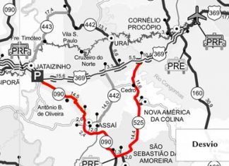 Detonação de rochas interdita a PR-369 na quinta-feira, 23