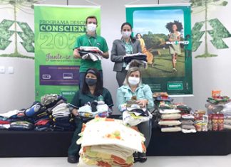 Colaboradores da Unimed Norte Pioneiro-PR realizam ação para arrecadar alimentos e agasalhos