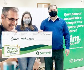 Sicredi premia associado de Santa Amélia em campanha de poupança