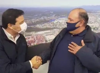 Secretário Sandro Alex garante ordem de serviço para passarela do Santuário São Miguel Arcanjo ao pré-candidato Zé Bolinha ZE BOLINHA