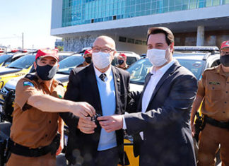 Governo entrega 70 novas viaturas para a Polícia Rodoviária Estadual Ratinho Jr