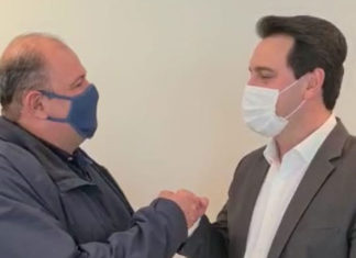 Pré-candidato a prefeito Zé Bolinha se reúne com governador e vice-governador RATINHO