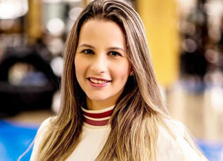 Ex-aluna, nutricionista Milena Barbosa Ferraz participa do encontro com alunos do EM