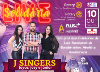 Hoje tem Live Solidária em prol das associações de coletores recicláveis da região