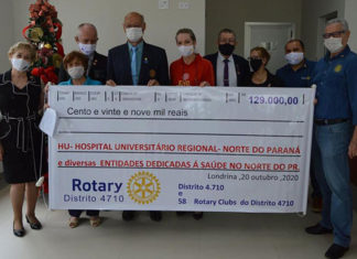 Distrito 4710 realiza entrega de equipamentos às entidades de saúde da região Norte e Norte Pioneiro ROTARY