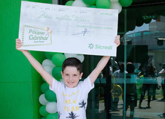 Associado do Sicredi de apenas 9 anos de idade ganha R$ 500 mil SICREDI