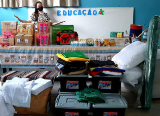 Escolas e CMEIs recebem materiais e produtos de limpeza