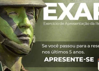 Junta Militar de Bandeirantes convoca reservistas para EXAR 2020