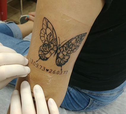 Tatuagem adesiva temporária, tatuagem de pele em forma de cacto