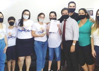 Anjo Azul agradece doação e convida famílias na triagem para receber o beneficio ANJO-AZUL