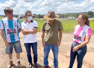 Deputado federal Boca Aberta visita estrada que será recapeada para desvio de pedágio