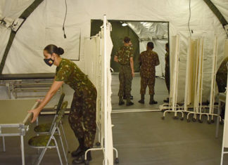 Com 100% de ocupação dos leitos UTI, EB monta Hospital de Campanha para apoiar o HGeC