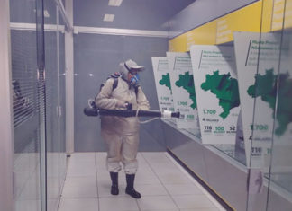 Município realiza barreira sanitária e desinfecção em locais públicos