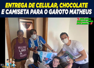 Família Boca Aberta doa celular para procopense com doença degenerativa