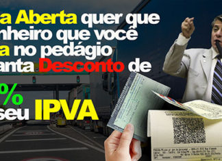 Boca Aberta defende devolução de 50% do valor gasto em pedágios