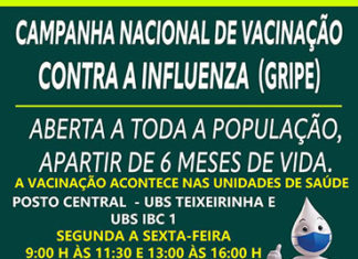 Secretaria de Saúde de Bandeirantes promove vacinação noturna contra influenza