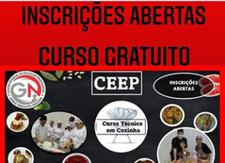 CEEP continua com as inscrições abertas para o curso de técnico de cozinha