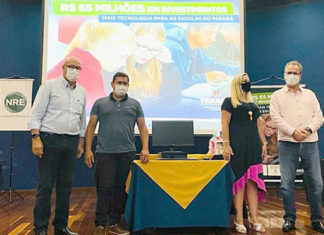 Romanelli entrega computadores para quatro escolas em Cornélio Procópio