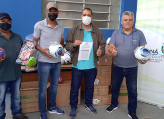 Itambaracá é beneficiado com kits esportivos do Paraná Esportes