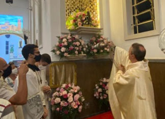 Bandeirantes recebe imagem de Nossa Senhora Aparecida vinda da Basílica