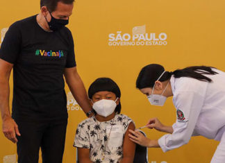 Em Piracicaba/SP, indígena é a 1ª criança vacinada contra a Covid-19 no país