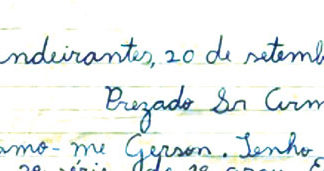 Carta eterniza uma história, uma memória e uma saudade
