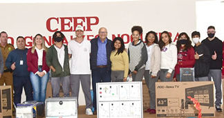 CEEP Ozório é contemplado com centenas de itens de laboratório e mobílias