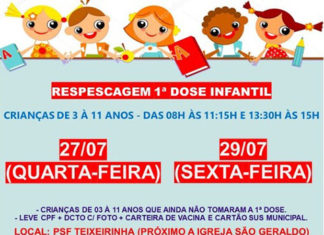 Bandeirantenses acima de três anos podem ser vacinados contra COVID-19