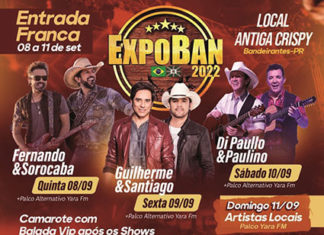 Começa quinta-feira a ExpoBan 2022 com entrada franca todos os dias