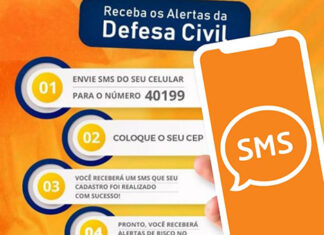 Defesa Civil Bandeirantes passa a emitir alertas por SMS em caso de situações de risco