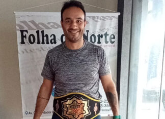 Atleta bandeirantense de kickboxing, Renê Richter, conquista título europeu