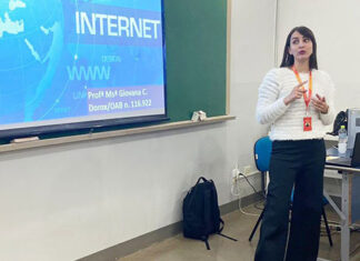 Coordenadora pedagógica do Positivo visita e realiza palestra para E.M e formação docente