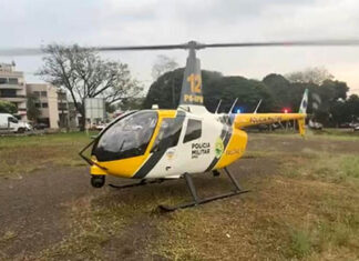 Suspeito de contrabando é preso em flagrante com ajuda de helicóptero do Projeto Falcão