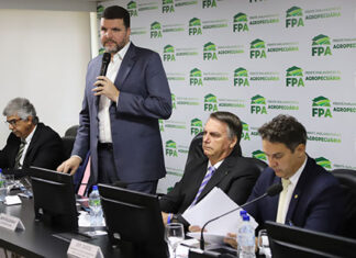 Lançamento da Frente Invasão Zero reúne Lupion e Bolsonaro na FPA