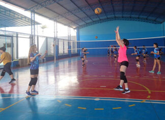 Projeto Vôlei é uma das variedades que faz parte das atividades extracurriculares