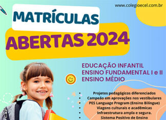 Aulas retornam dia 29 no Colégio ECEL. Matrículas estão abertas.